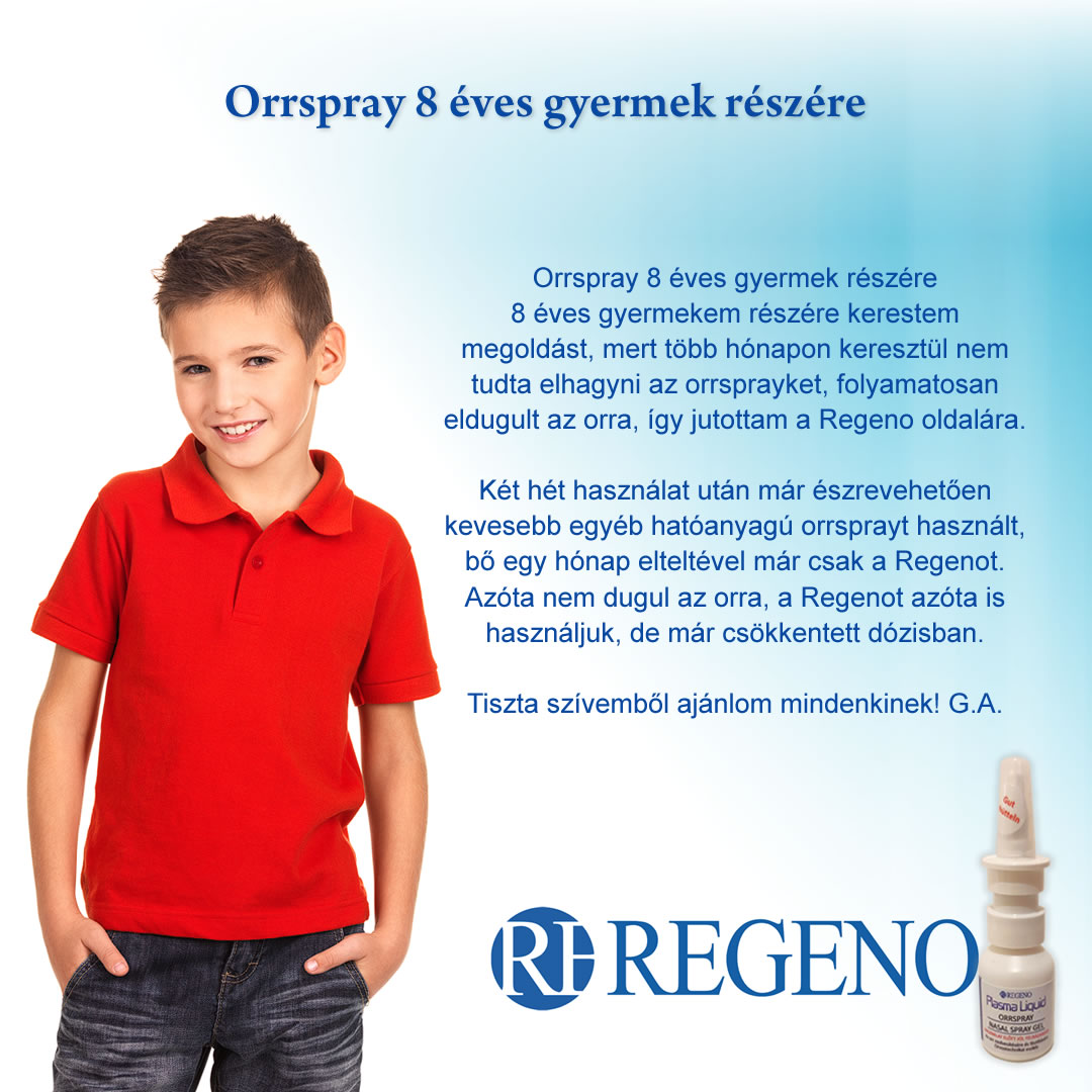 Regeno orrspray gyermekek részére is alkalmazható